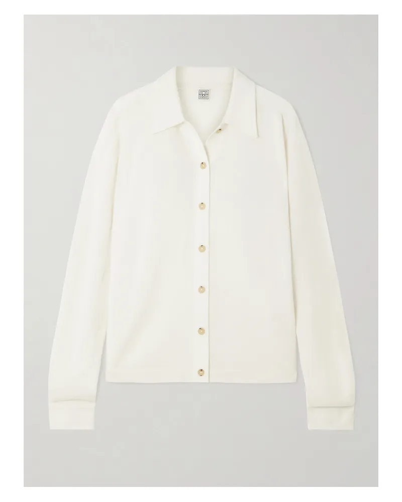 Totême Cardigan Aus Kaschmir - Weiß Weiß
