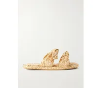 Carousel Raffia Slides - Neutrals