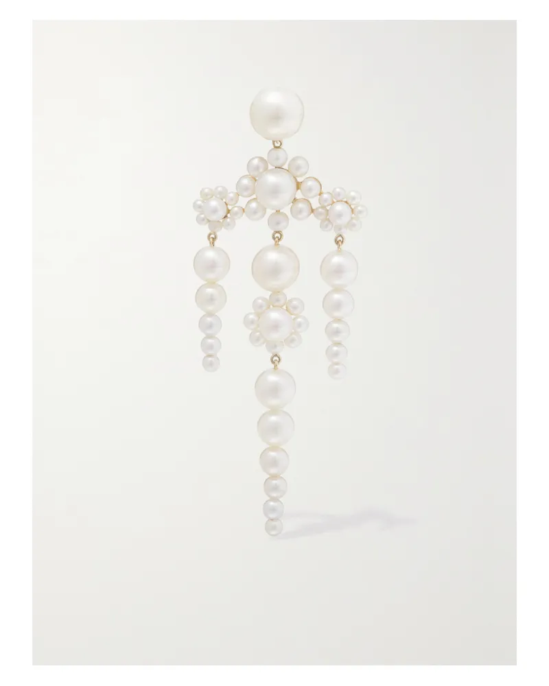 Sophie Bille Brahe Fontaine De Mariage 14-karat Gold Pearl Single Earring - Ivory Ivory