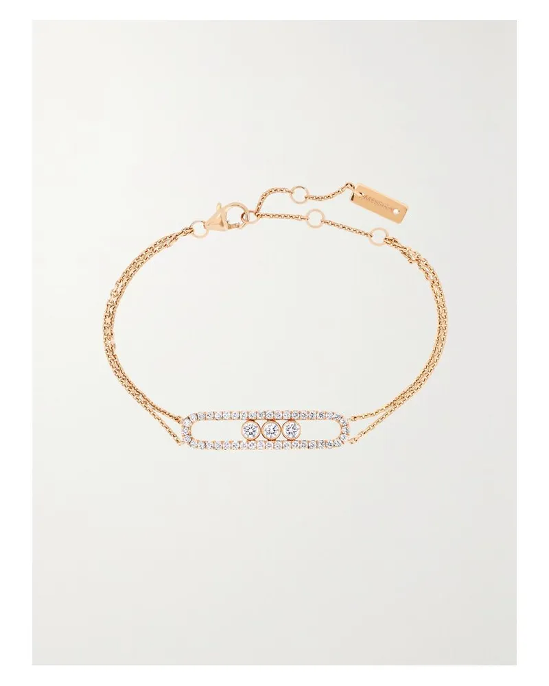 Messika Move Classic Armband Aus 18 Karat Rotgold Mit Diamanten Gold