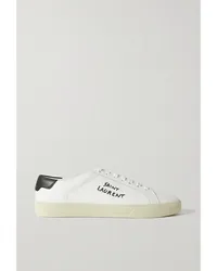 Saint Laurent Court Classic Sneakers aus Leder Weiß