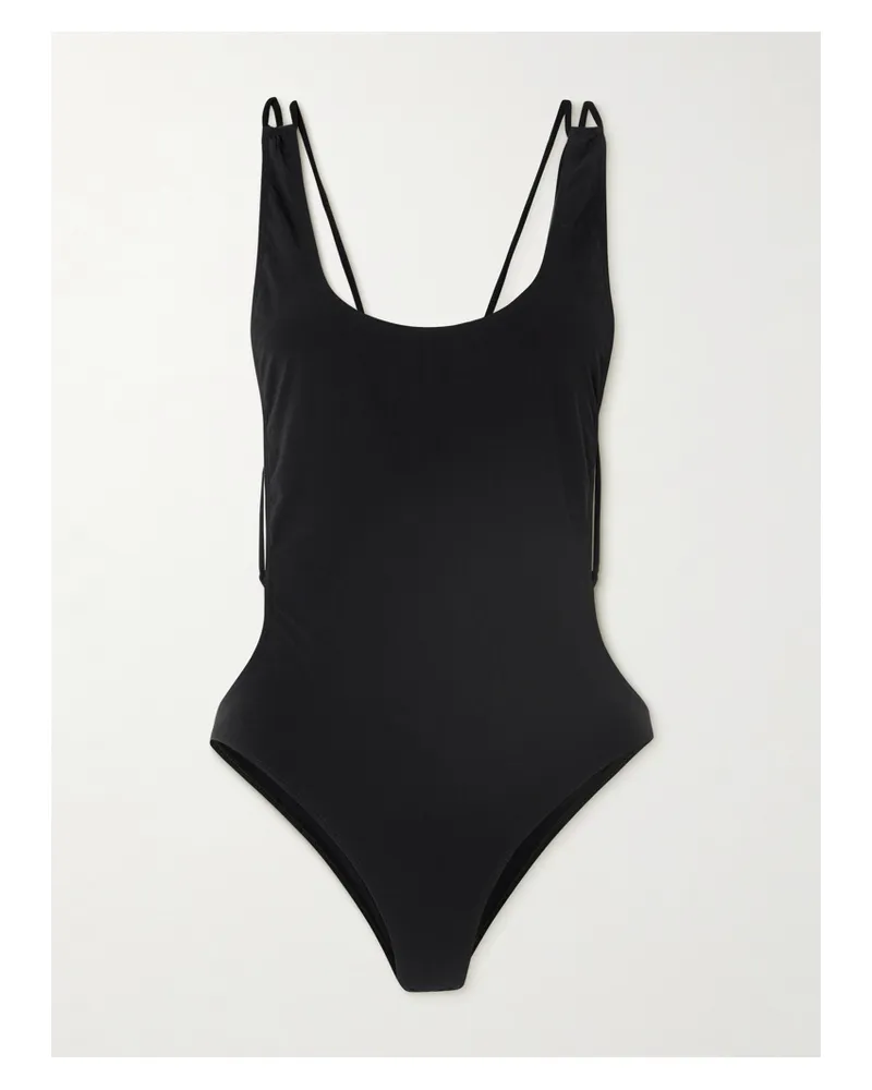 Isabel Marant Tenisia Rückenfreier Badeanzug - Schwarz Schwarz