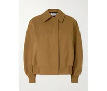 Oversized-bomberjacke - Braun