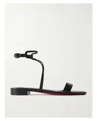 Christian Louboutin Miss Choca Sandalen aus Leder Schwarz