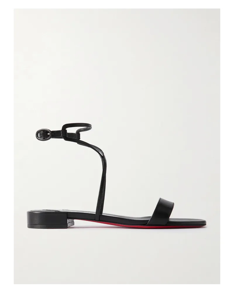 Christian Louboutin Miss Choca Sandalen aus Leder Schwarz