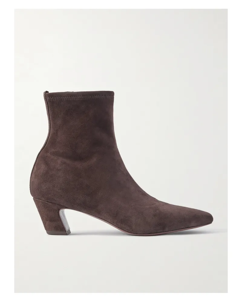 Loeffler Randall Doria Ankle Boots Aus Veloursleder - Braun Braun