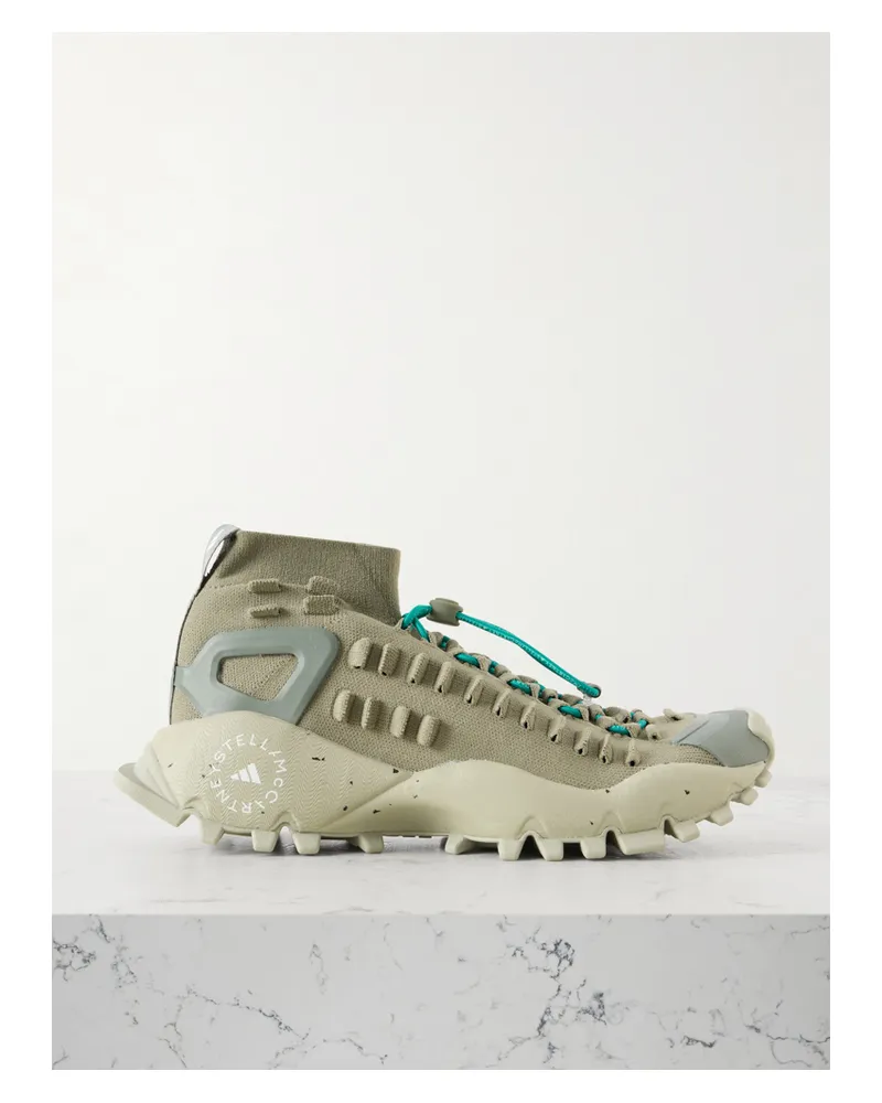 adidas Seeulater 2 Sneakers Aus Stretch-mesh Mit Gummibesätzen - Grün Grün