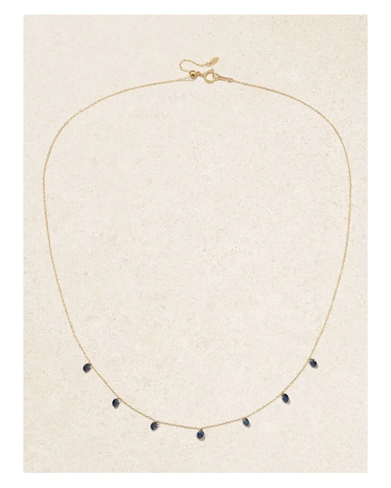 PERSEE Kette Aus 18 Karat Gold Mit Saphiren - Blau Blau
