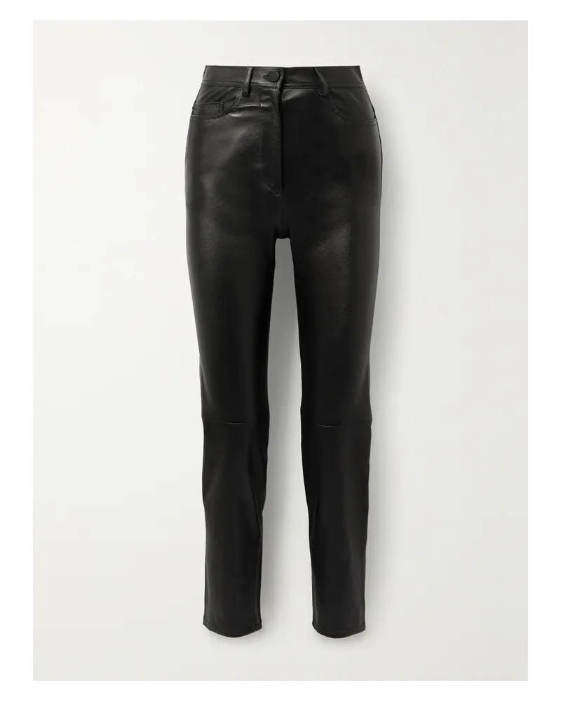 Joseph Teddy Lederhose Mit Schmalem Bein - Schwarz Schwarz