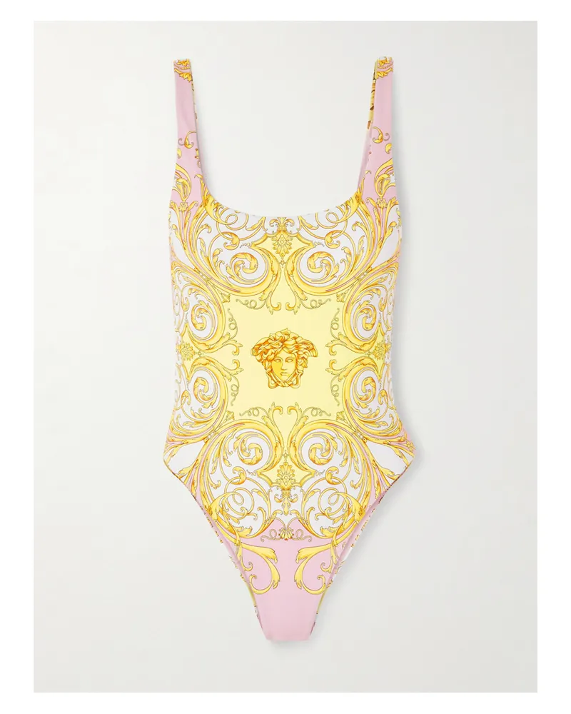 Versace Printed Swimsuit - Yellow Yellow