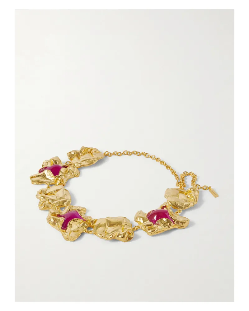 Completedworks Vergoldete Kette Mit Harz - Pink Pink