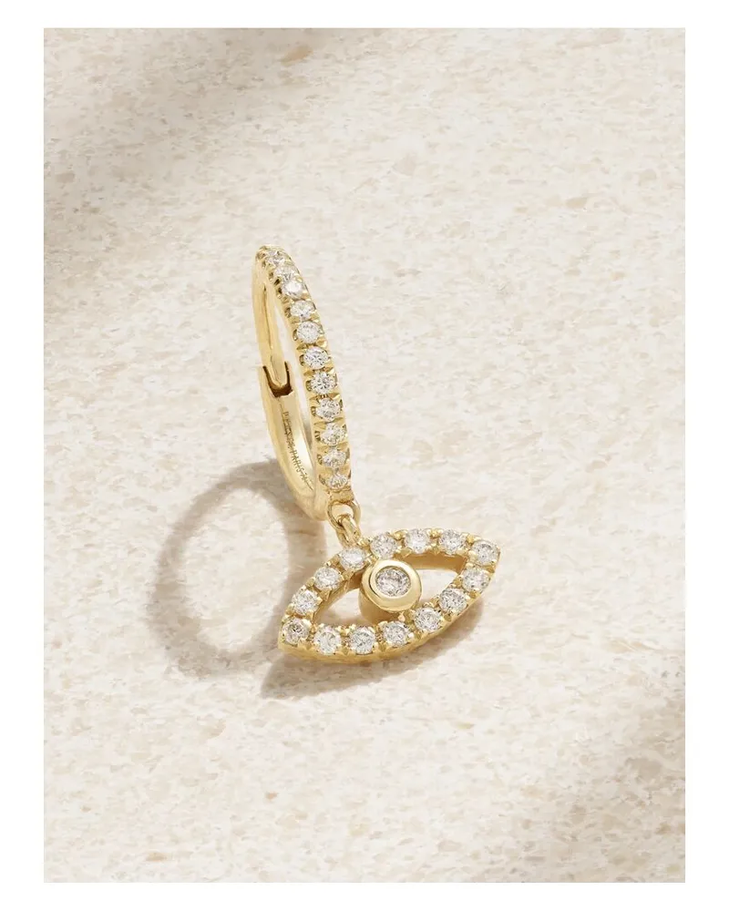 PERSEE Eye Einzelne Creole Aus 18 Karat Gold Mit Diamanten Gold