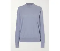 Nari Wool Mock-neck Sweater - Blue