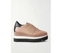 Sneak-elyse Vegan Platform Sneakers - Brown