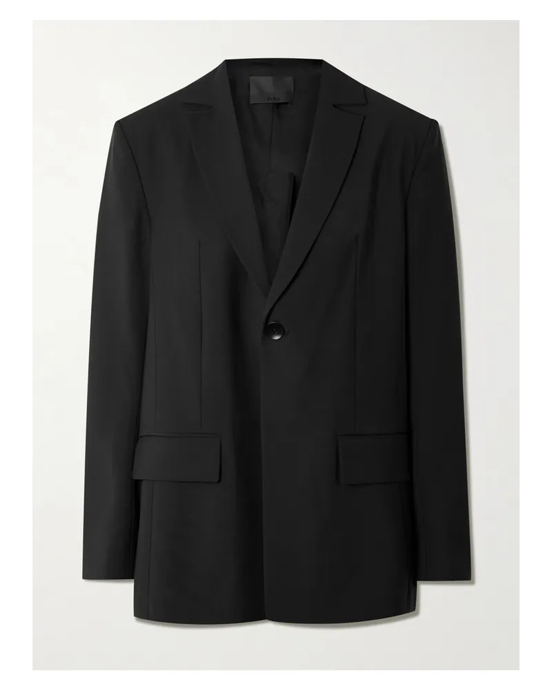 tibi Woven Blazer - Black Black