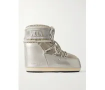 Icon Glow Glance Schneestiefel Aus Metallic-satin Und Pvc - Silber
