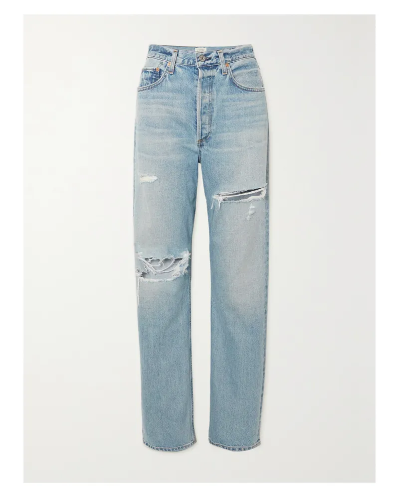 Citizens of humanity Eva Jeans In Distressed-optik - Blau Blau