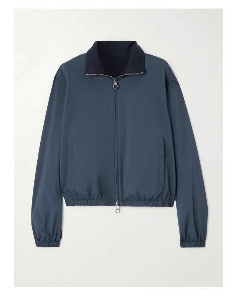 Loro Piana Wendbare Bomberjacke Aus Shell Und Kaschmir - Blau Blau