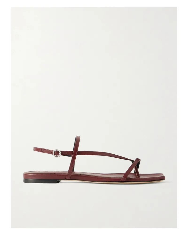 aeyde Ella Slingback-sandalen Aus Leder - Burgunder Burgunder
