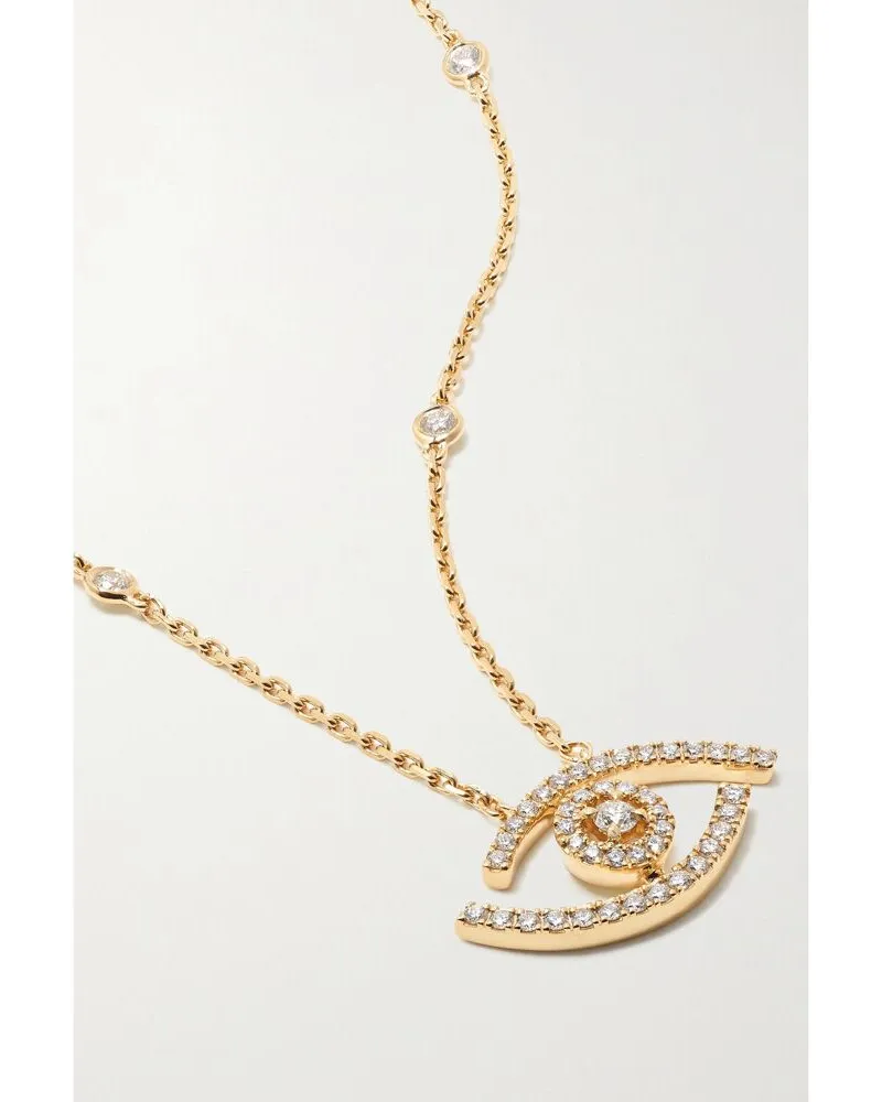 Messika Lucky Eye 18-karat Gold Diamond Necklace Gold