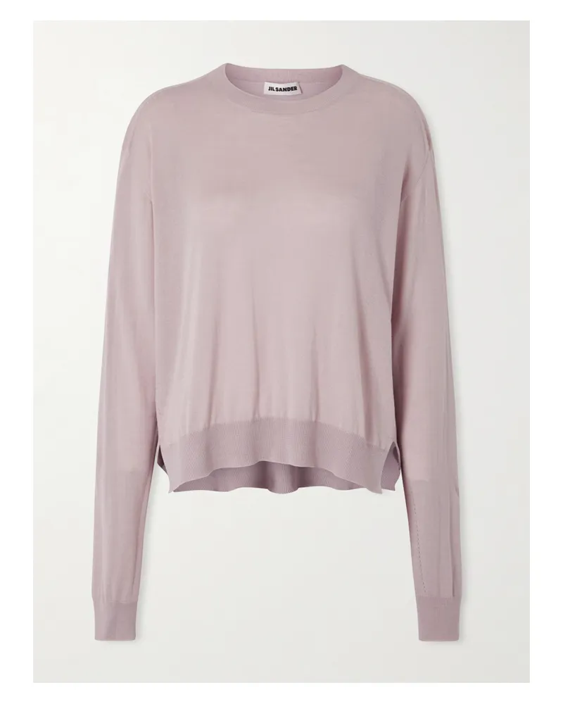 Jil Sander Pullover Aus Einer Mischung Aus Kaschmir, Wolle Und Seide - Pink Pink