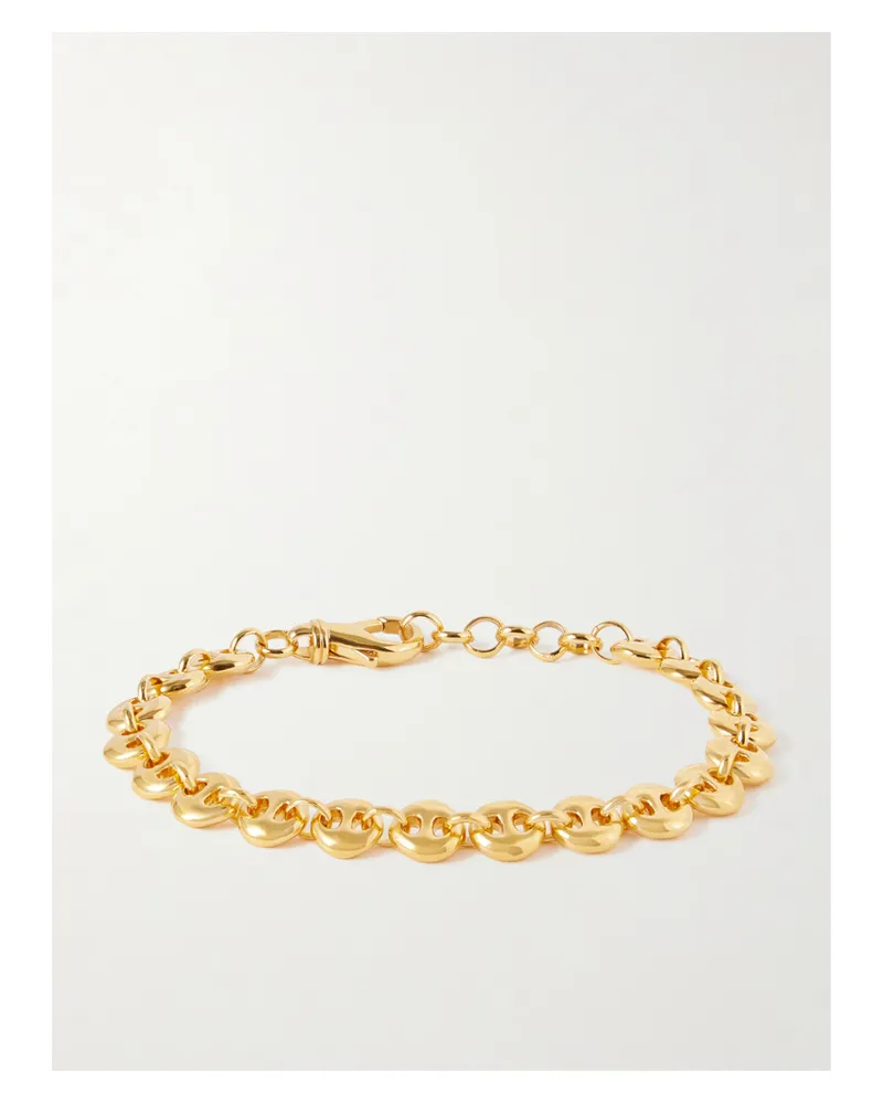 Sophie Buhai Small Circle Link Armband Aus Gold-vermeil Gold