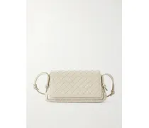 Notturno Intrecciato Leather Shoulder Bag - Neutrals