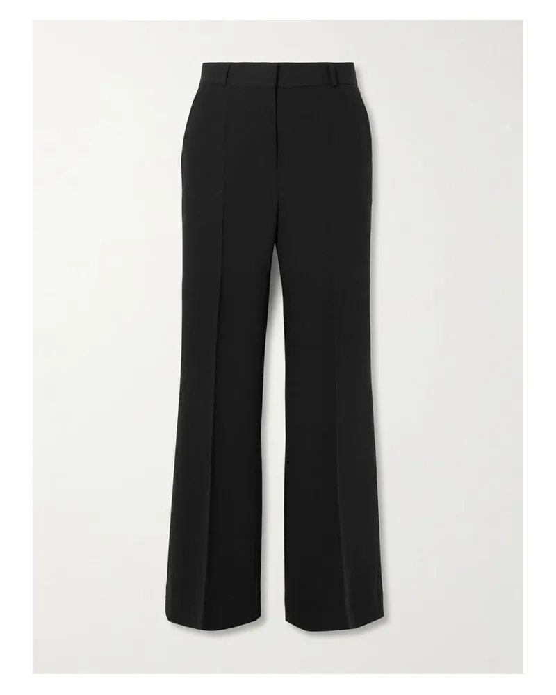 Totême Hose Mit Weitem Bein Aus Crêpe - Schwarz Schwarz
