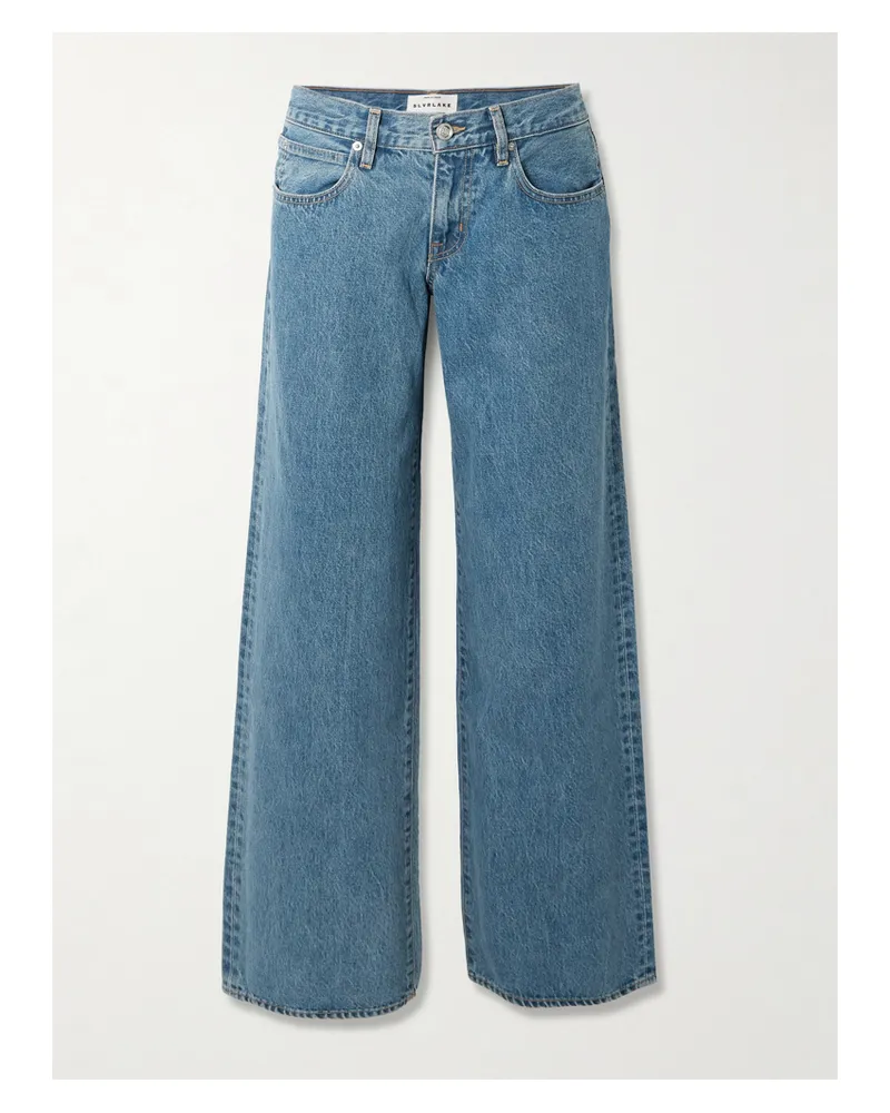 SLVRLAKE Lexi Tief Sitzende Jeans Mit Weitem Bein - Blau Blau