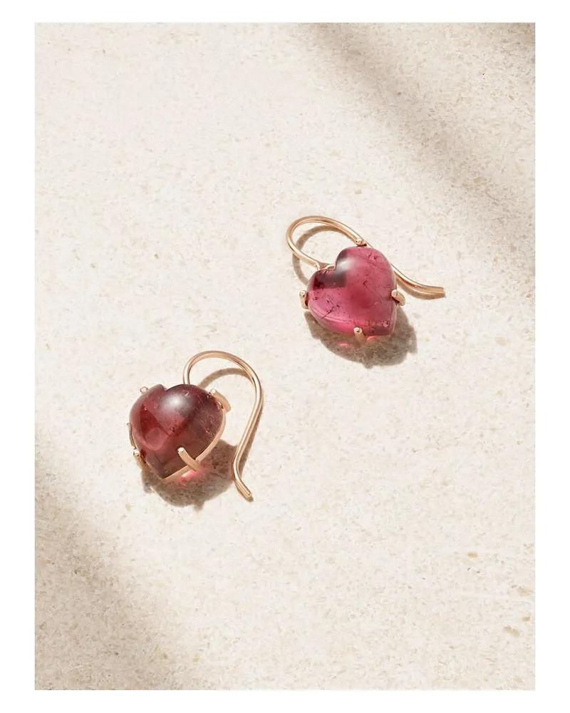 Irene Neuwirth Ohrringe Aus 18 Karat Gold Mit Turmalinen - Pink Pink