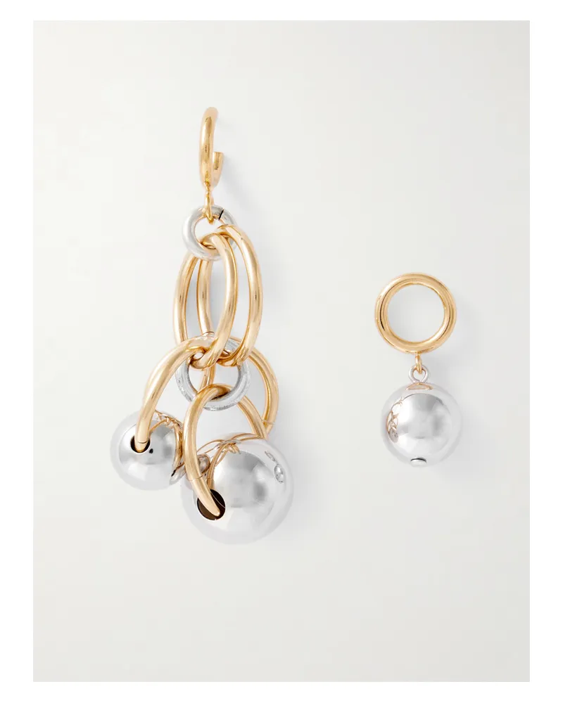 Isabel Marant Gold And Silver-tone Earrings Silver
