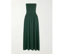 Oda Strapless Stretch-jersey Maxi Dress - Green