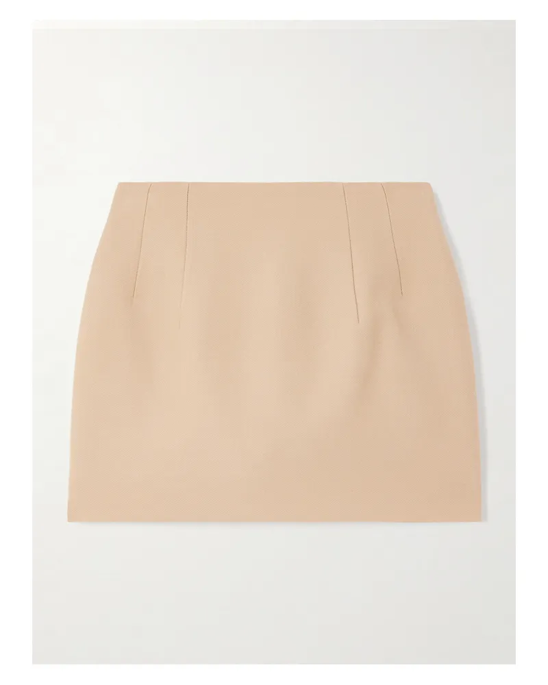WARDROBE.NYC Contour Minirock Aus Wolle - Neutral Neutral