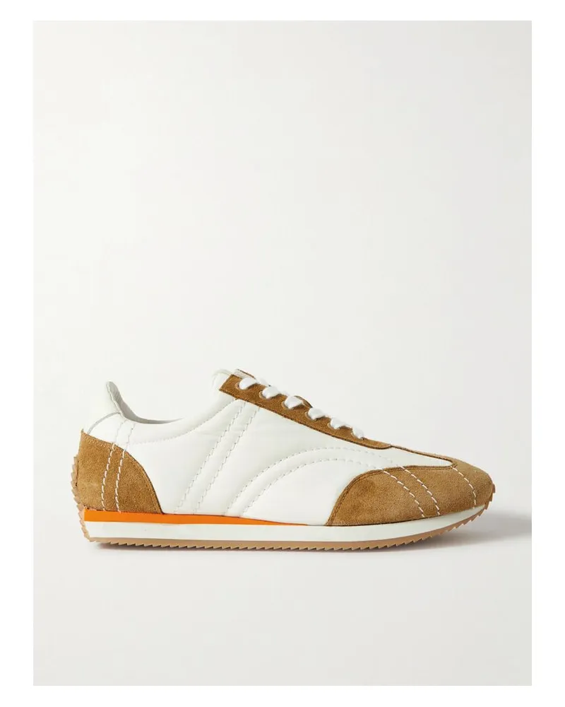 Totême The Sport Sneakers Aus Veloursleder Und Twill Mit Lederbesätzen - Braun Braun