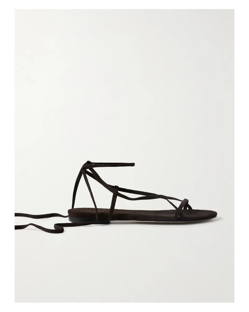 aeyde Penny Sandalen Aus Veloursleder - Braun Braun