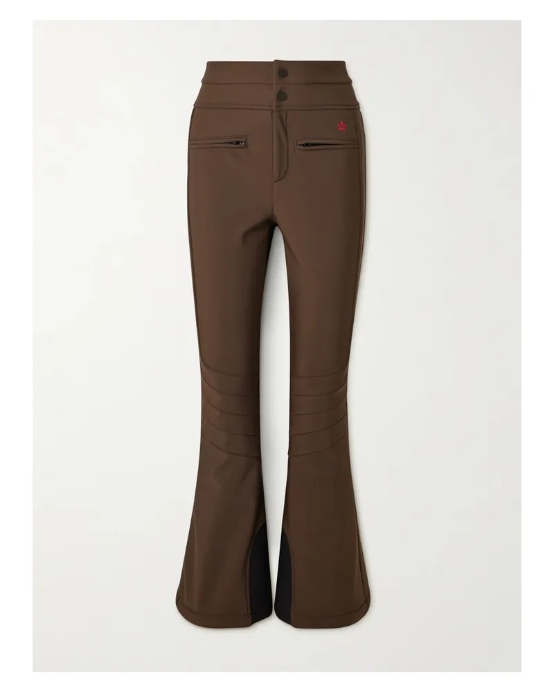 Perfect Moment Aurora Ausgestellte Skihose Mit Stickerei - Braun Braun