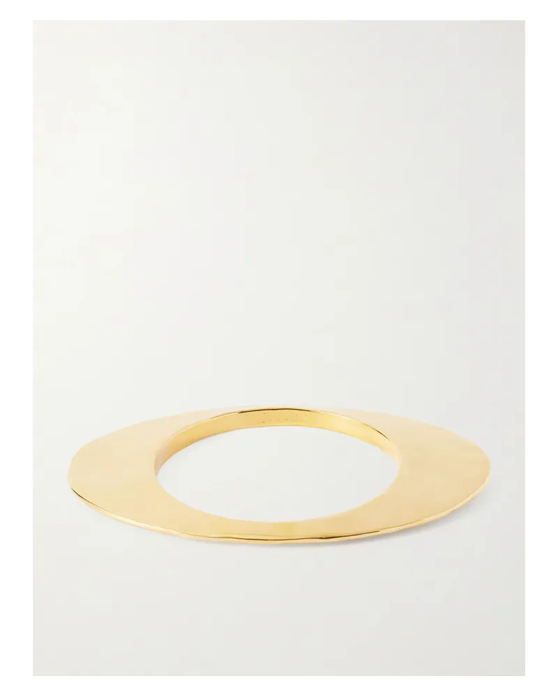 Saint Laurent Blade Goldfarbener Armreif Gold