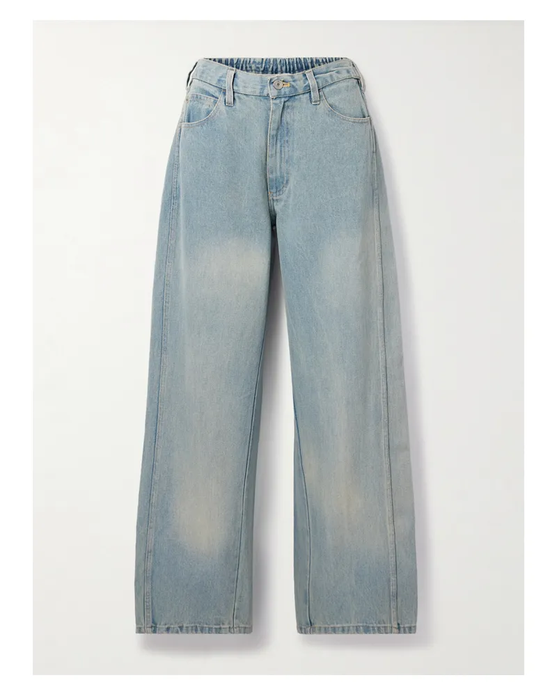 Sea Elena Hoch Sitzende Jeans Mit Weitem Bein - Blau Blau