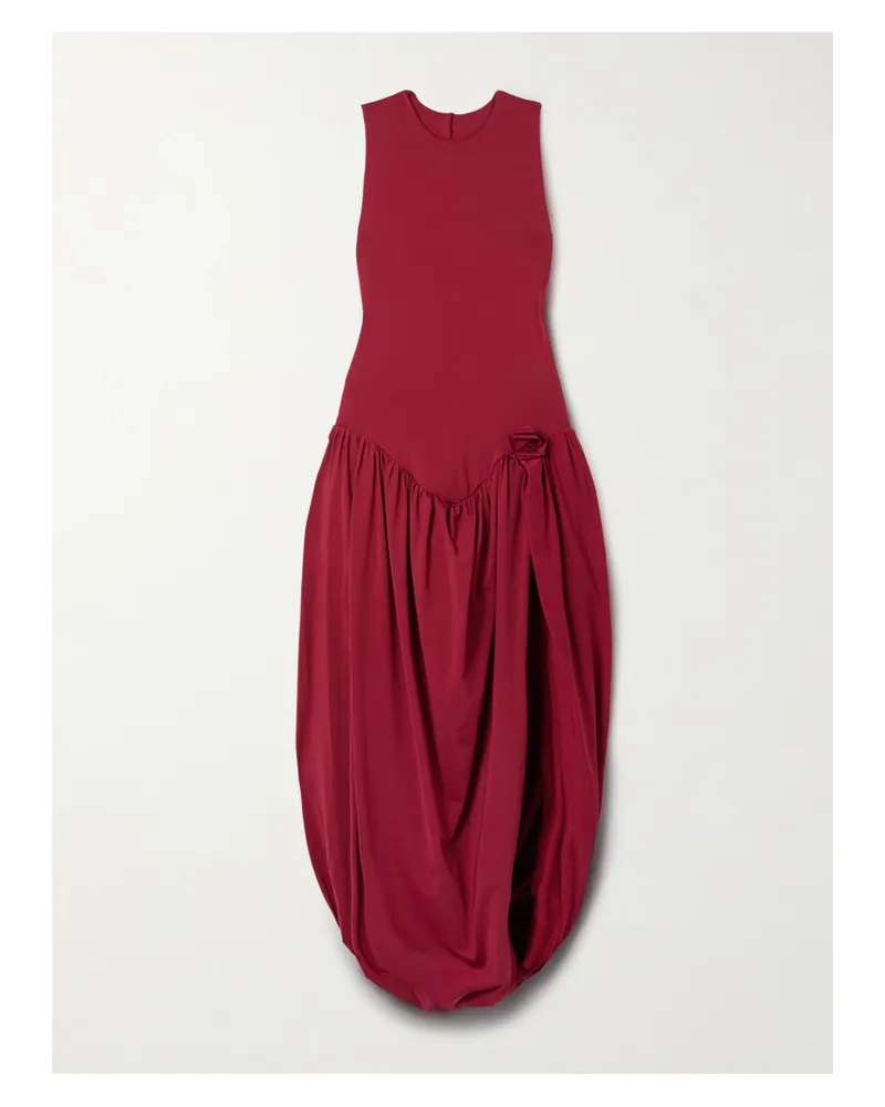 Maygel Coronel Marsalina Midikleid Aus Stretch-jersey - Rot Rot