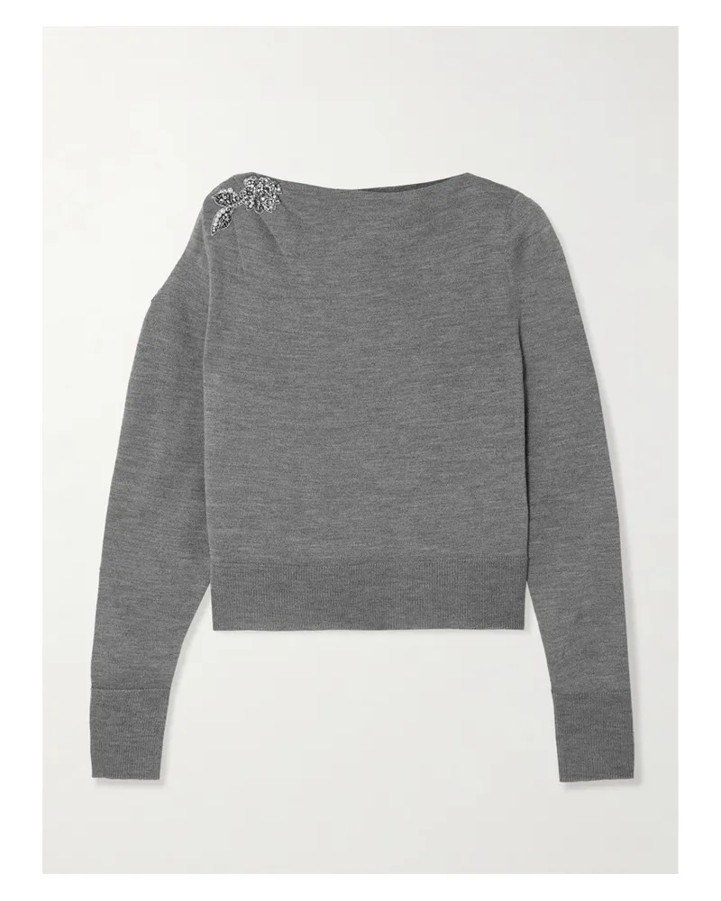 Erdem Wollpullover Grau