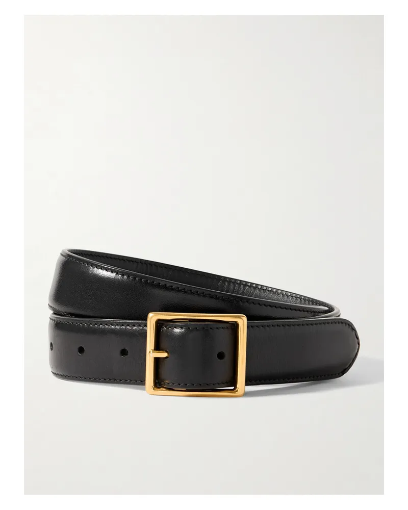 Nili Lotan Gabriele Leather Belt - Black Black
