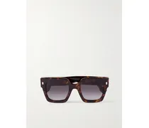 Roma Oversized Square-frame Tortoiseshell Acetate Sunglasses - Brown
