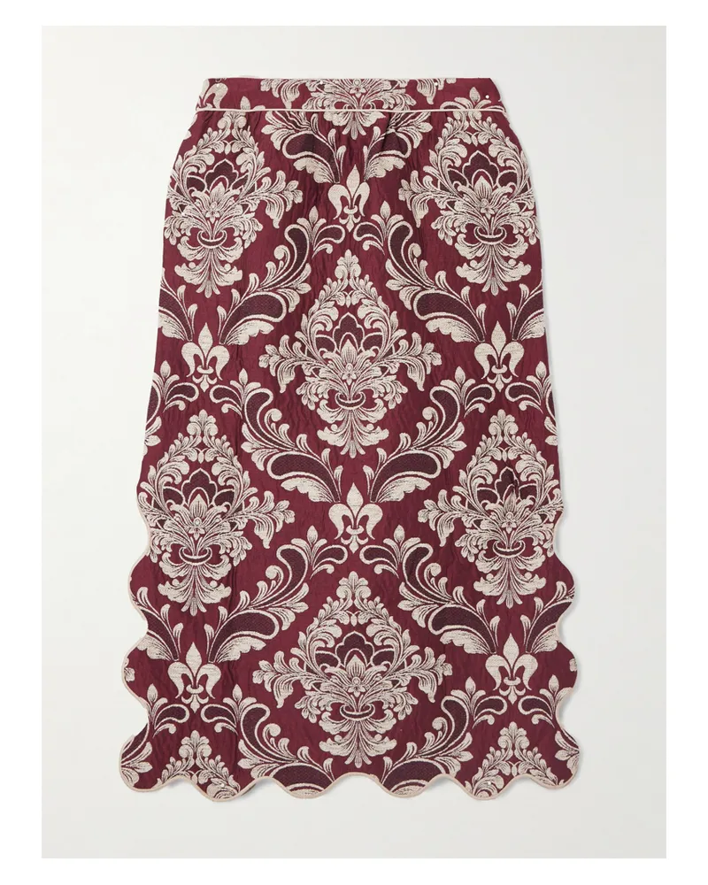 FARM Rio Midirock Aus Jacquard Aus Einer Baumwollmischung - Burgunder Burgunder