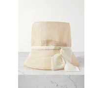 Heloise Fischerhut Aus Sinamay Mit Besatz Aus Seidenorganza - Neutral