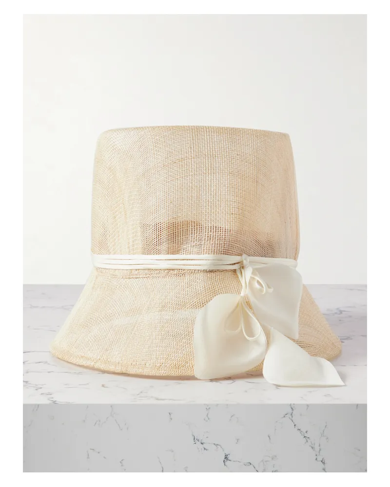 Gigi Burris Heloise Fischerhut Aus Sinamay Mit Besatz Aus Seidenorganza - Neutral Neutral