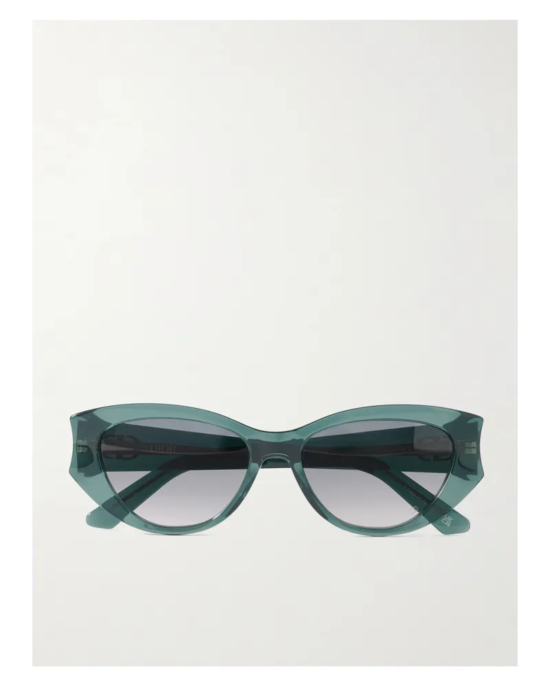 Dior Diorglow B1i Cat-eye Acetate Sunglasses - Blue Blue