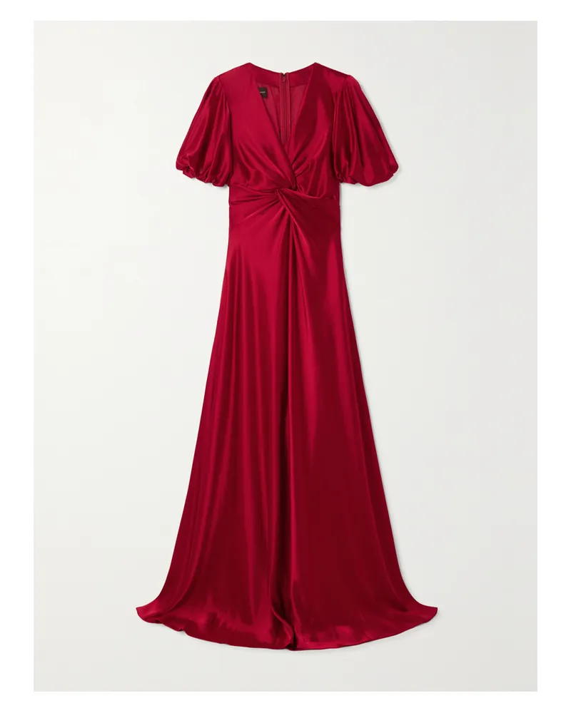 Talbot Runhof Robe Aus Satin Mit Twist-detail - Rot Rot