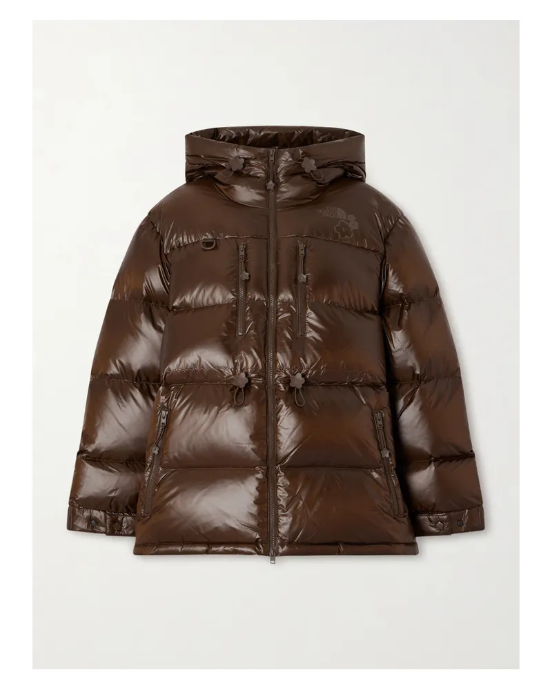 The North Face Cecilie Bahnsen Daunenjacke Aus Gestepptem Shell Mit Kapuze - Braun Braun