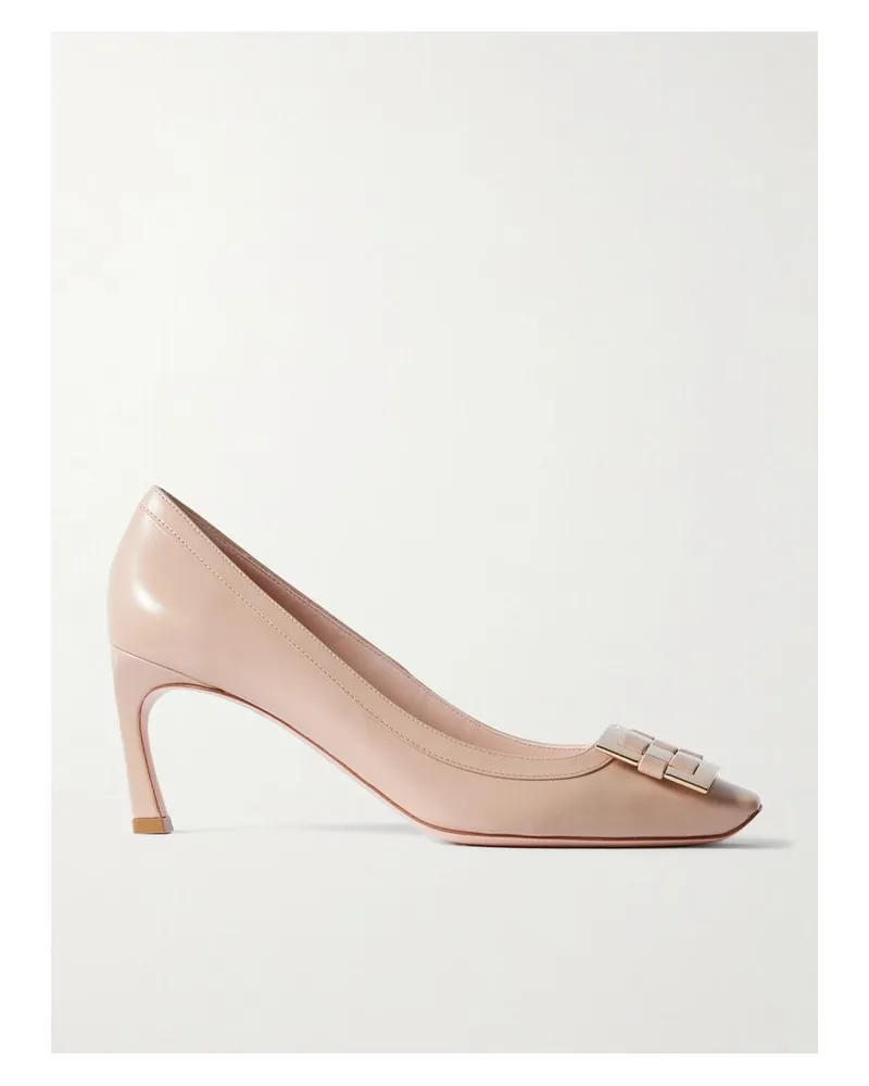 Roger Vivier Belle Vivier Trompette 70 Pumps Aus Lackleder Mit Schnalle - Neutral Neutral