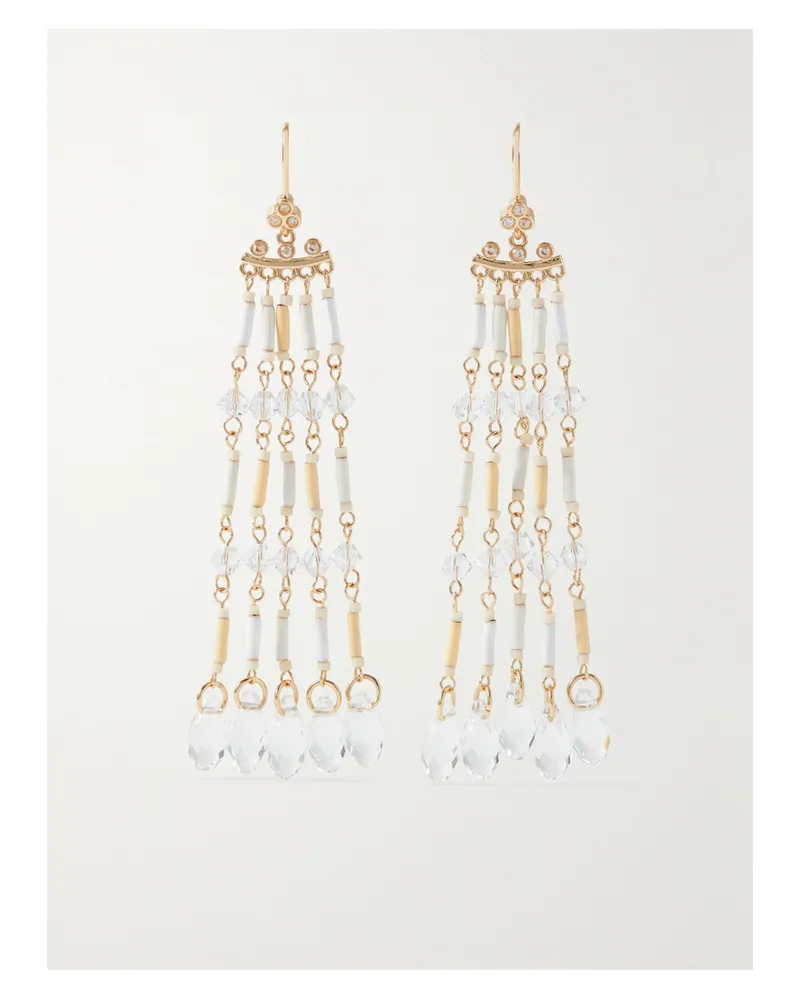 Roxanne Assoulin Goldfarbene Ohrringe Mit Zierperlen Und Kristallen Gold